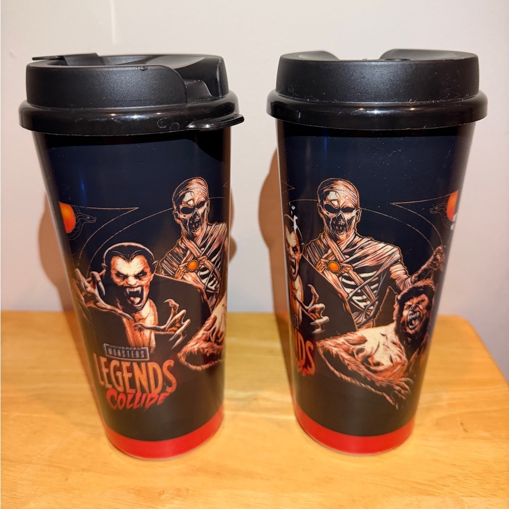 Universal Orlando 2022 Halloween Horror Nights 2 Cups Mugs Legends Collide Coke